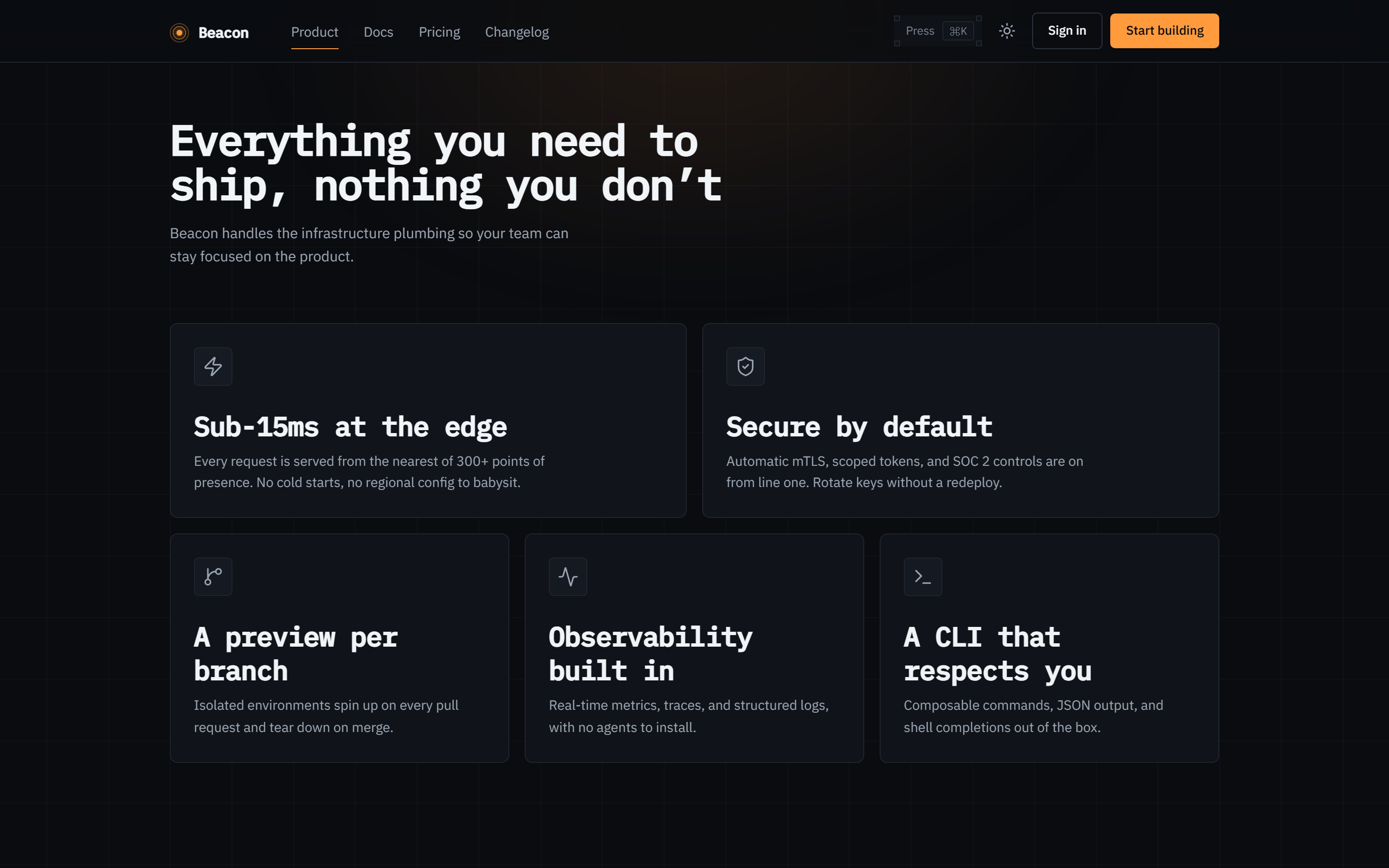 Beacon screenshot 2