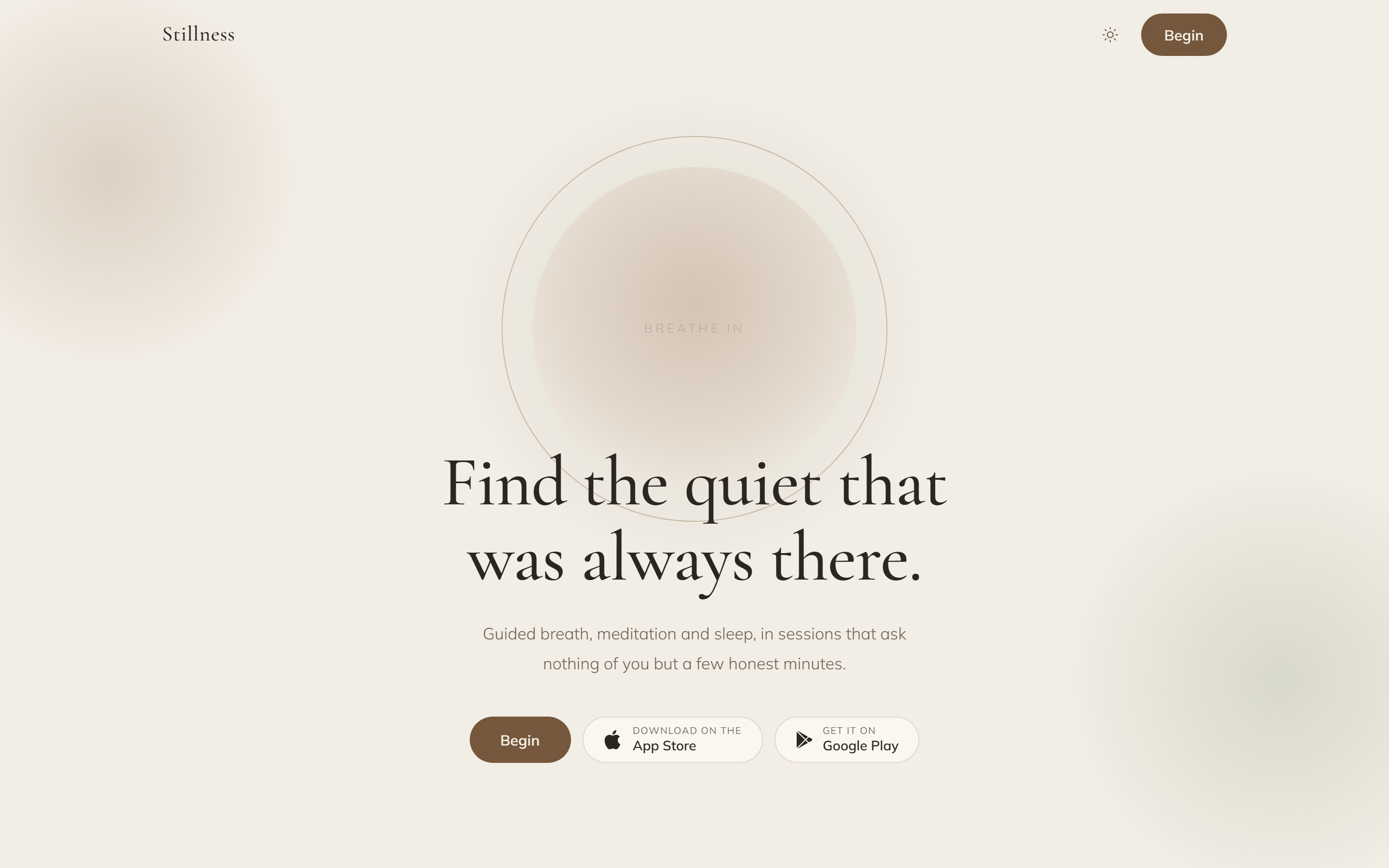 Stillness preview